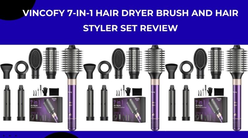 Vincofy 7-in-1 Hair Dryer Brush and Hair Styler Set